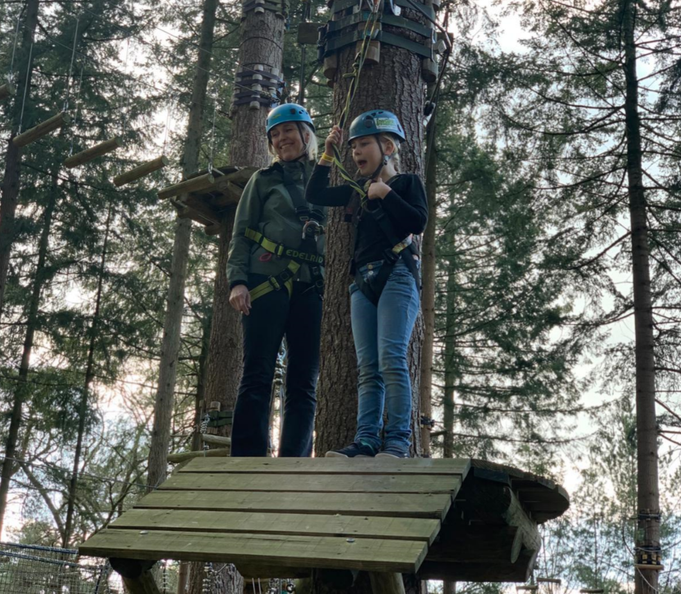 High ropes parcours met pensioen