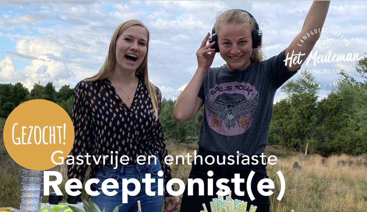 GEZOCHT: Gastvrije en enthousiaste receptionist(e)