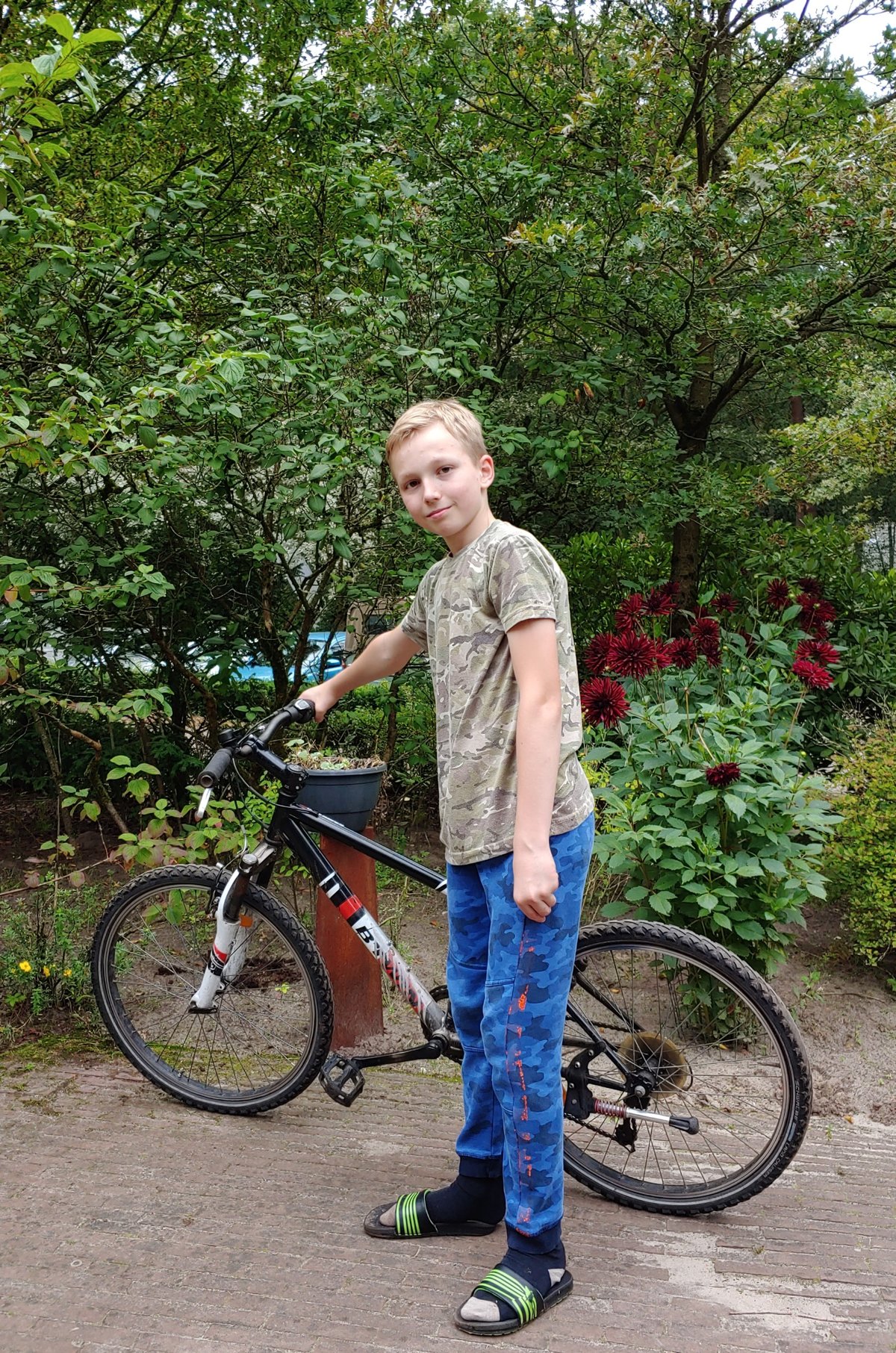 Daniël doneert mountainbike