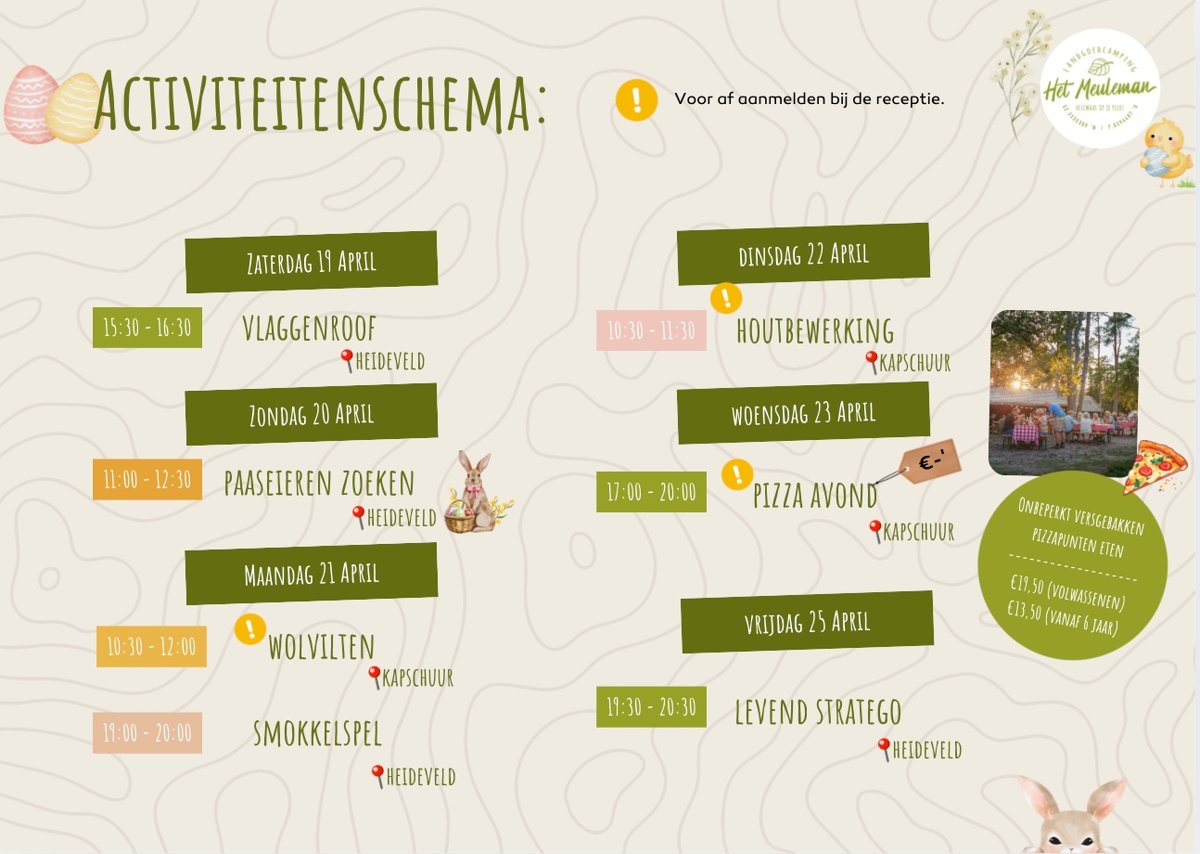 Activiteiten meivakantie 2025