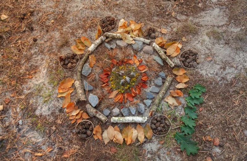 Natuurmandala's maken