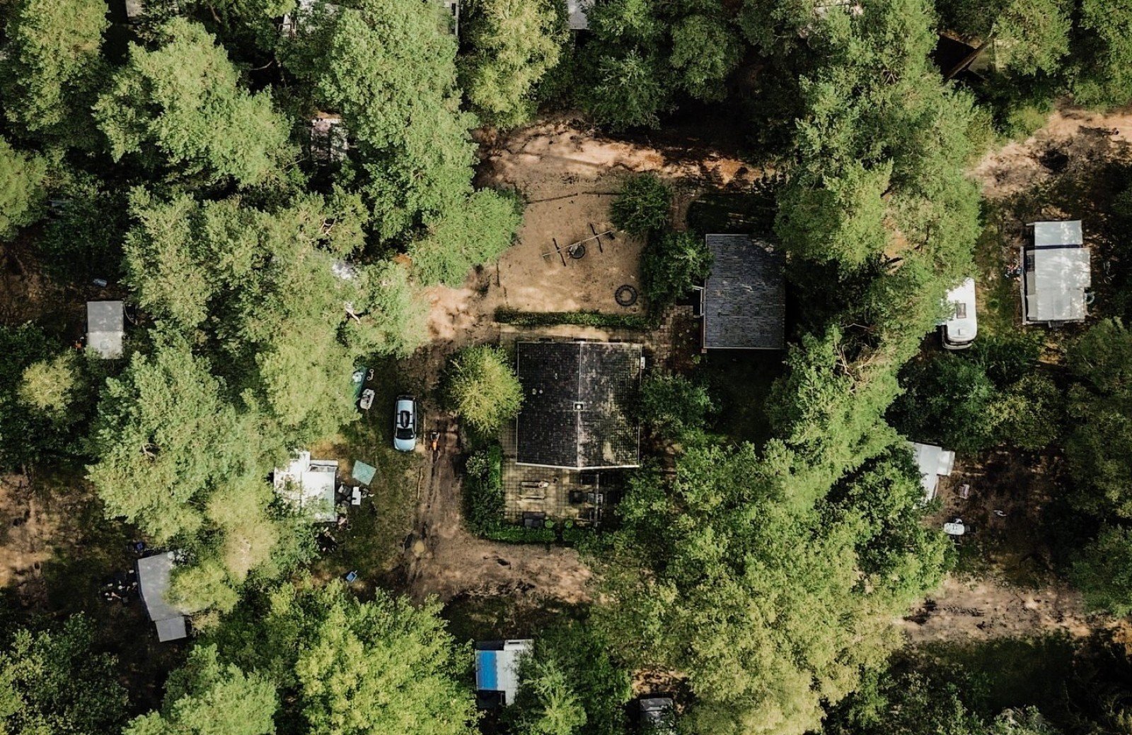 Boerderij drone foto