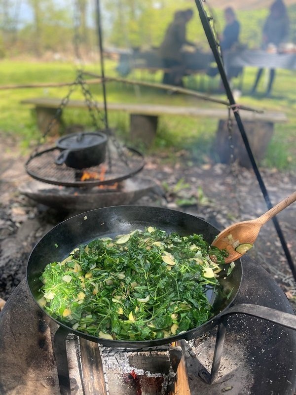 Buiten kook- en eetbelevenis